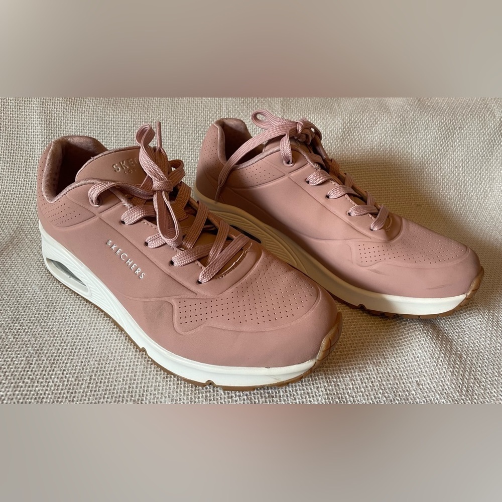 Skechers Uno Stand On blush sneakers - Picture 3 of 7